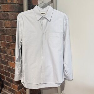 Taylor Stitch Oxford Stripe Button Up Shirt Men’s 42 – Gray Stripe – EUC